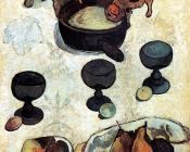 保罗 高更 : Still Life with Three Puppies